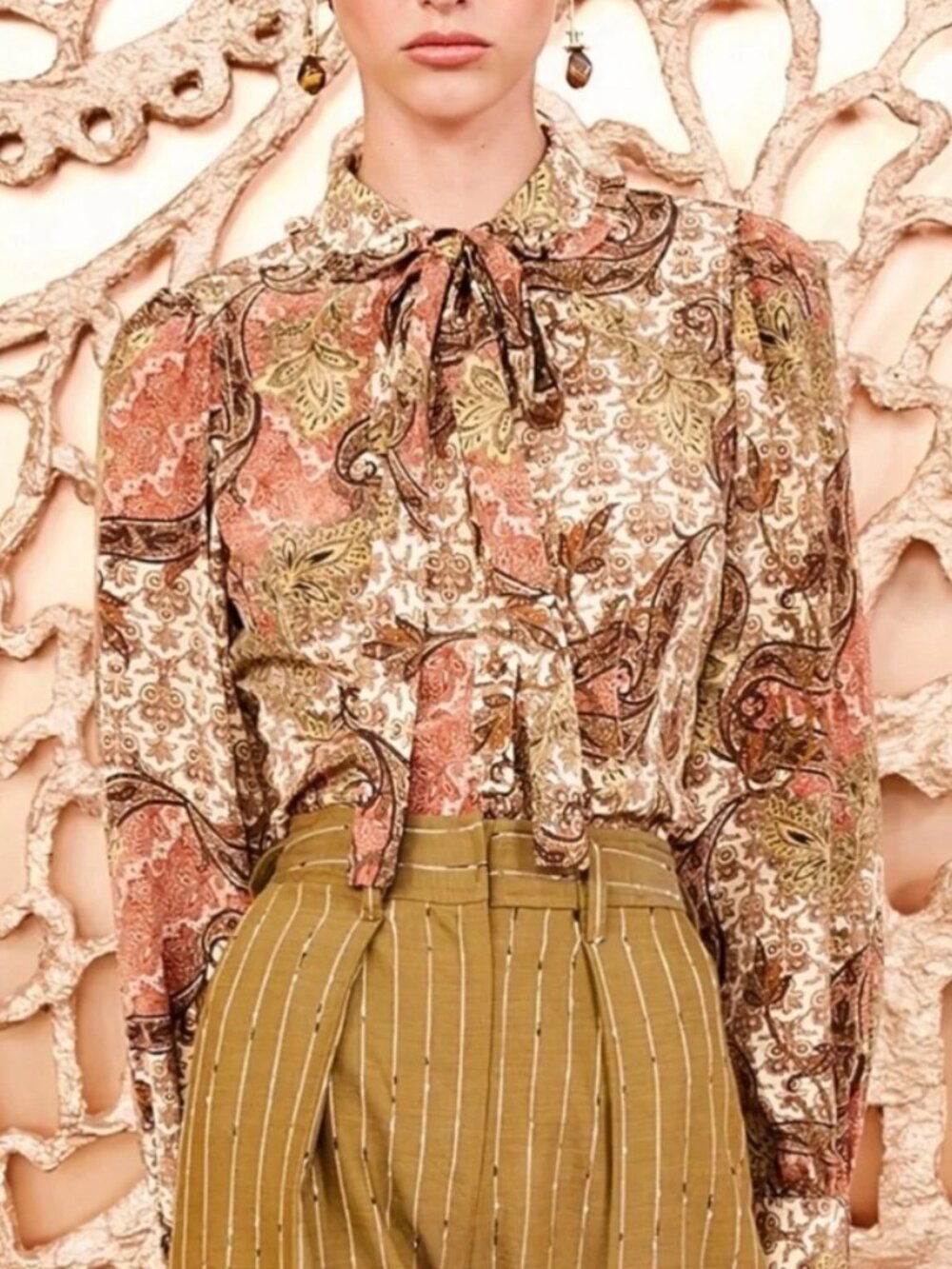 NWOT ULLA JOHNSON Silk Vedra Blouse in Aura XS $420